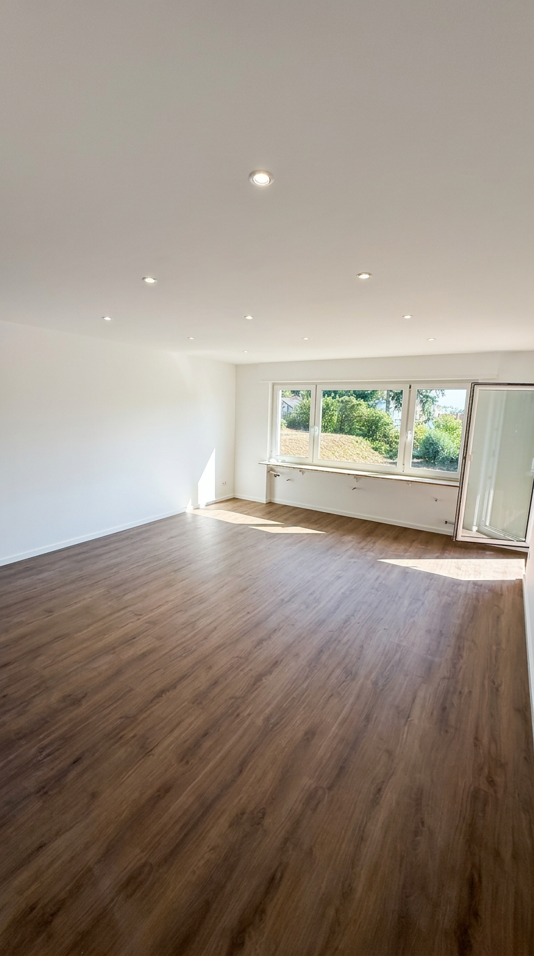 Wohnzimmer mit Deckenspots